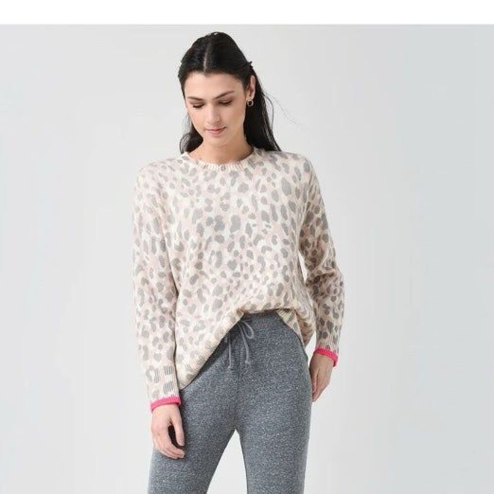 Sundry Leopard Wool/cashmere sweater size 1